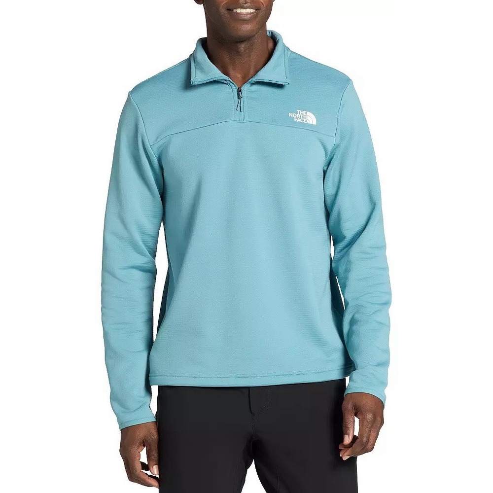 The North Face Men's Cedar Trail 1/4 Zip Algae Blue NWT Size Medium